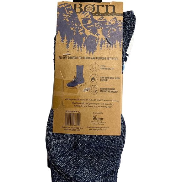 Born Outdoor 2 Pack Wool Blend Socks - Picture 3 of 4